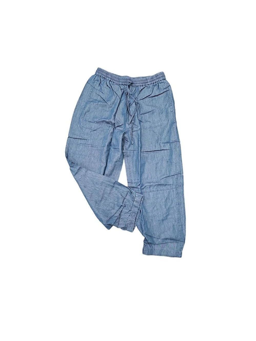 Whistles Lucy Chambray Barrel Trouser Sz 12 - Picture 4 of 9